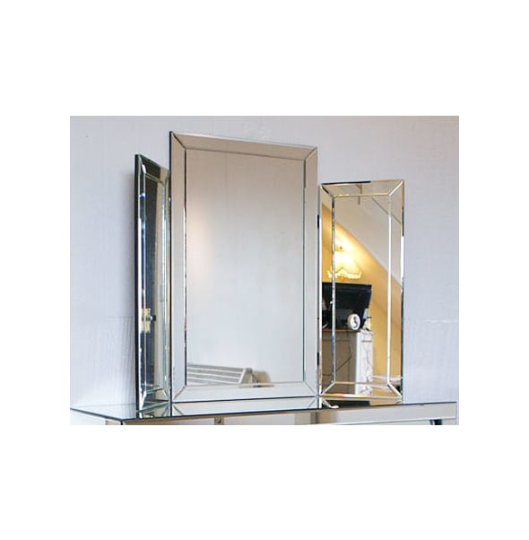 Mirrored Glass Plain Dressing Table Mirror