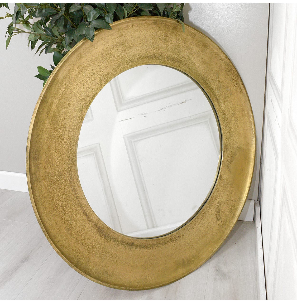 Aged Brass Wall Mirror