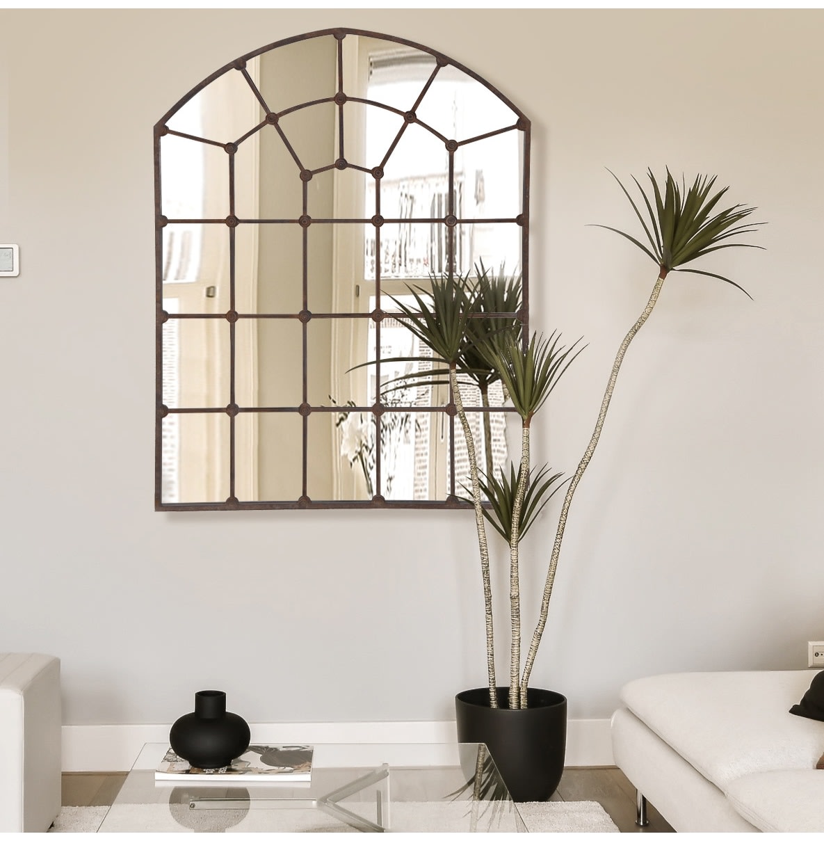 Large Arch Window Mirror