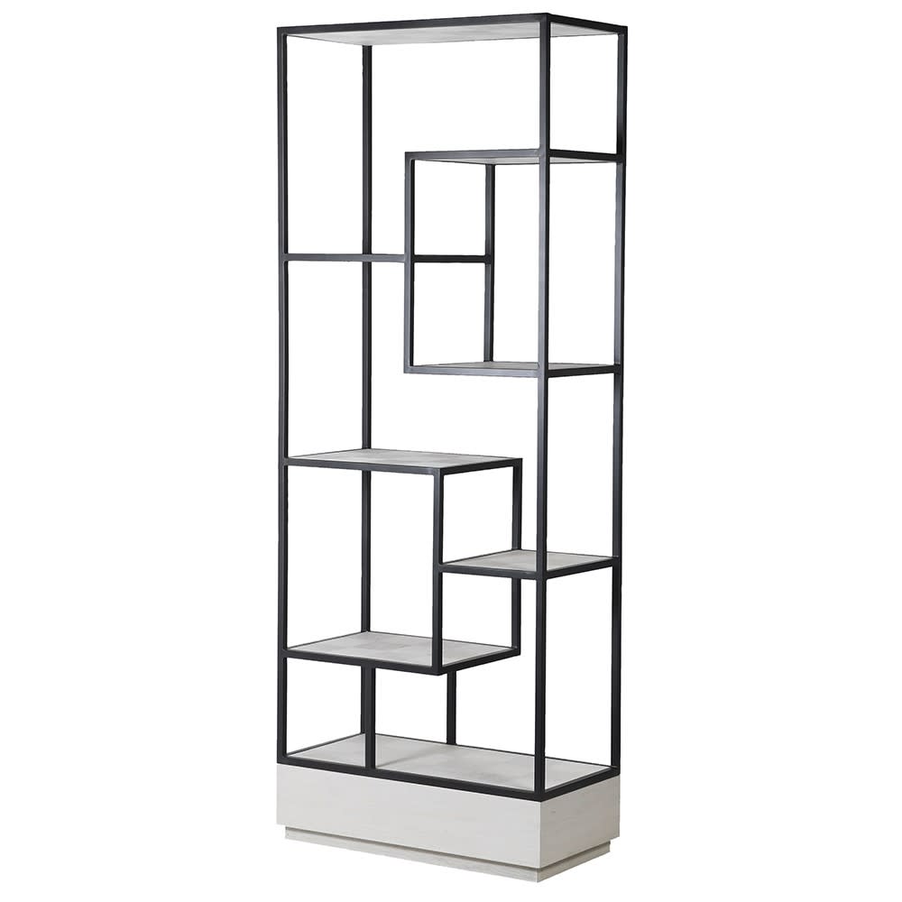 White Boho Open Display Unit