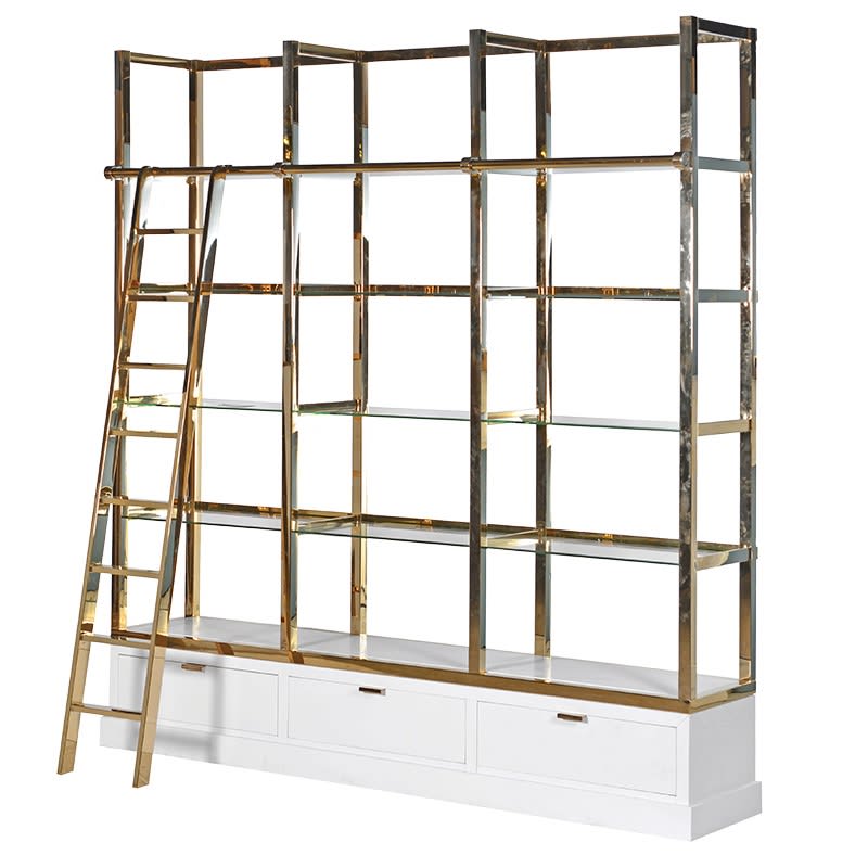 Sloane Gold Display Unit with Ladder