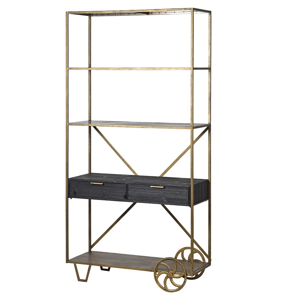 Art Deco Trolley Style Display Unit