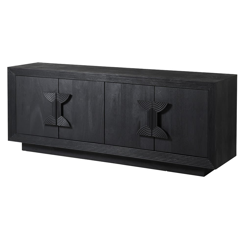 Matilda Black Patterned Handle Sideboard