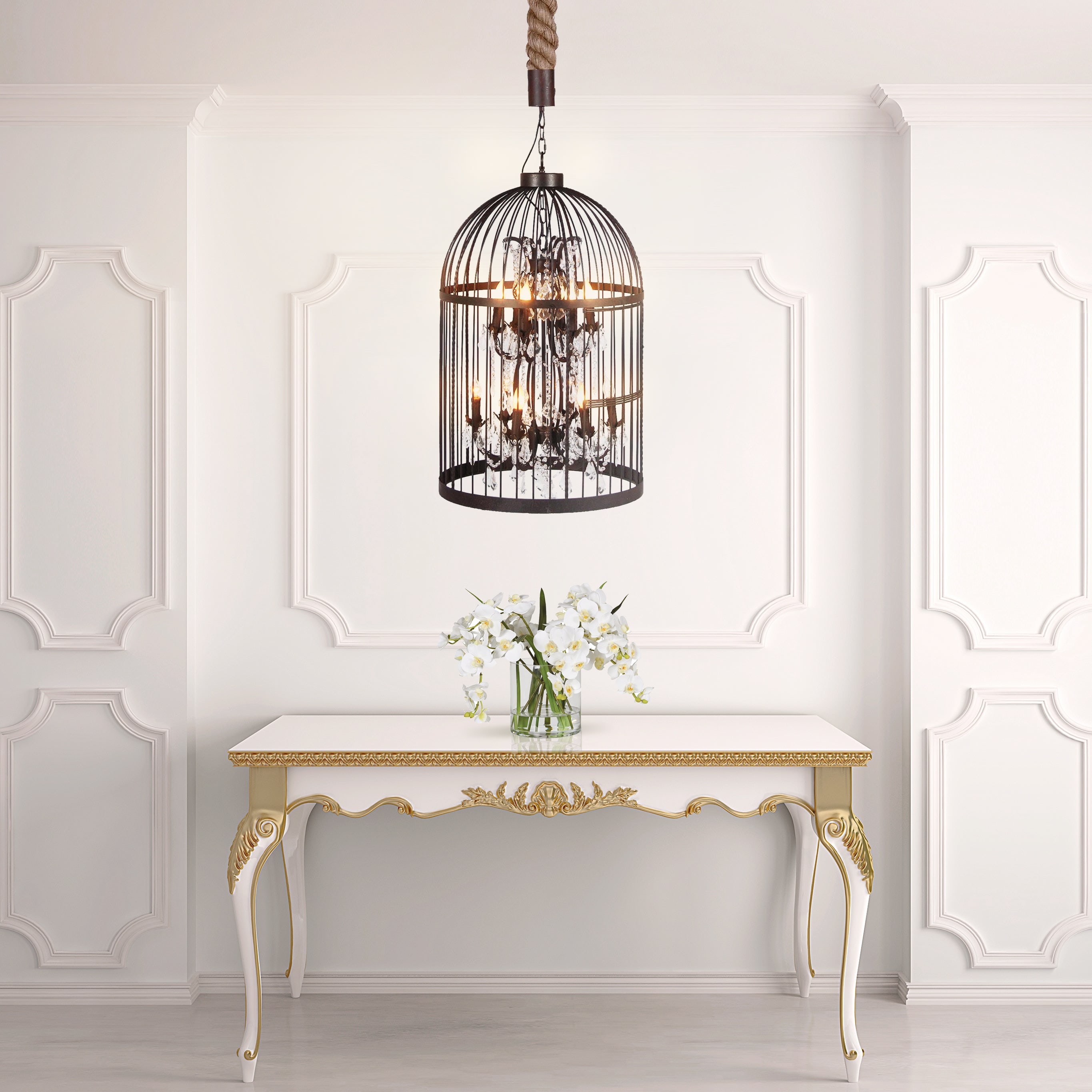 Bernard Birdcage Large Chandelier