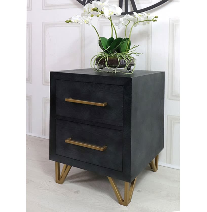 Wardour 2 Drawer Bedside Table