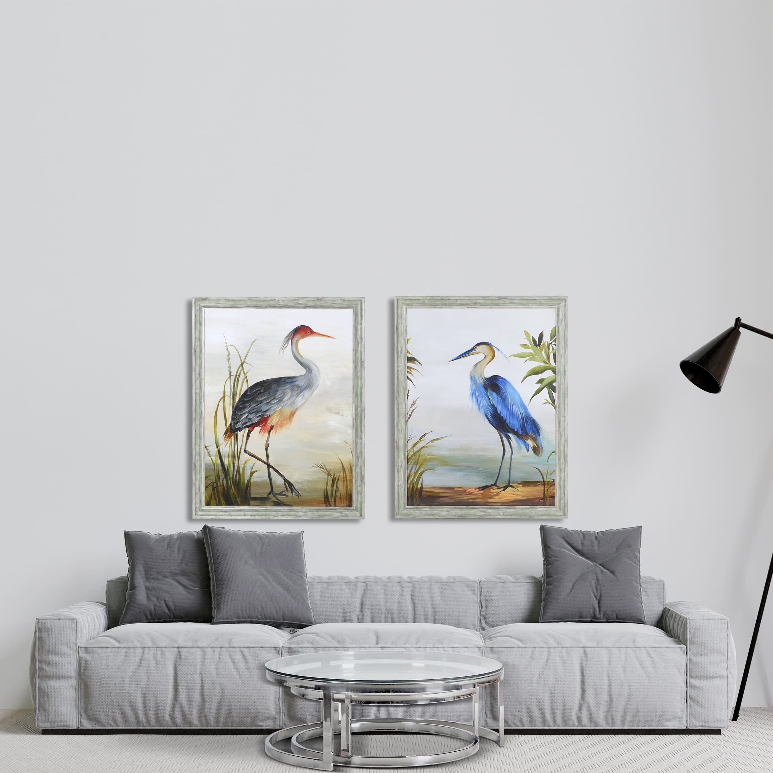 Red Heron Wall Print