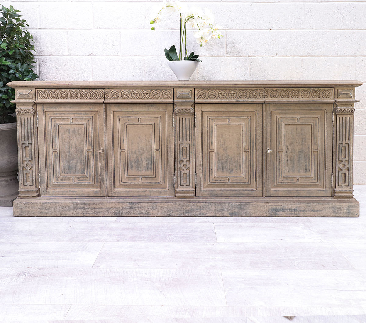 4 Drawer French Style Large Sideboard