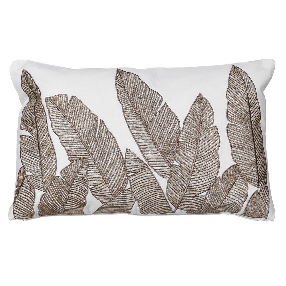 Luxe Palm Leaf Cushion