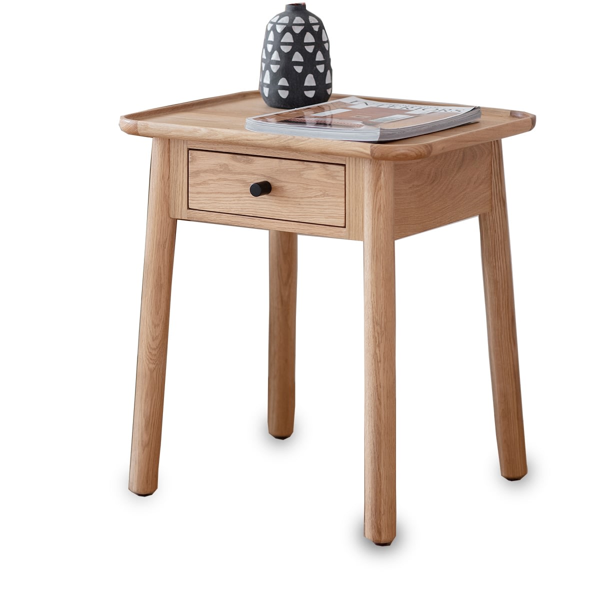 Kingham Oak 1 Drawer Bedside Table by Gallery Direct