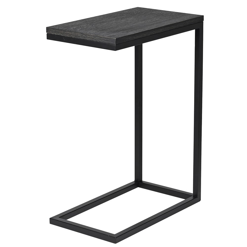 Black Iron Open Side Table