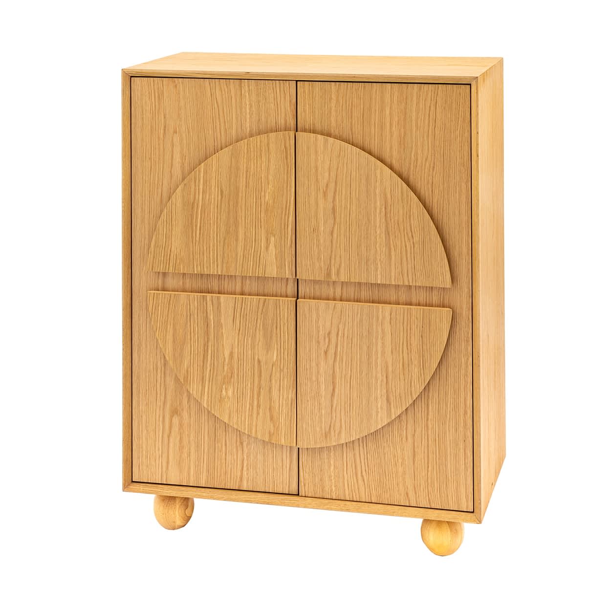 Geo Wooden 2 Door Cupboard by Gallery Direct
