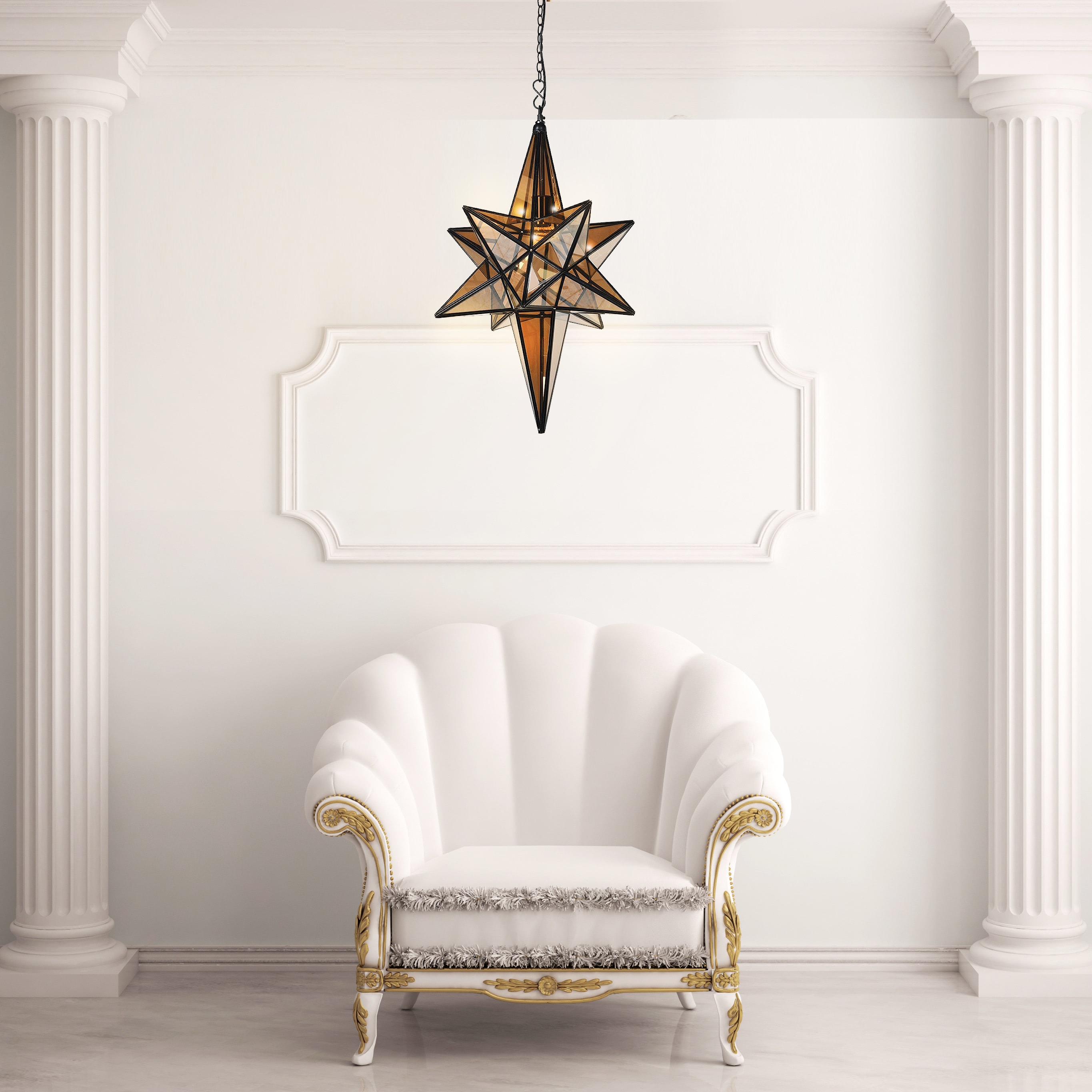 Black Star Ceiling Light