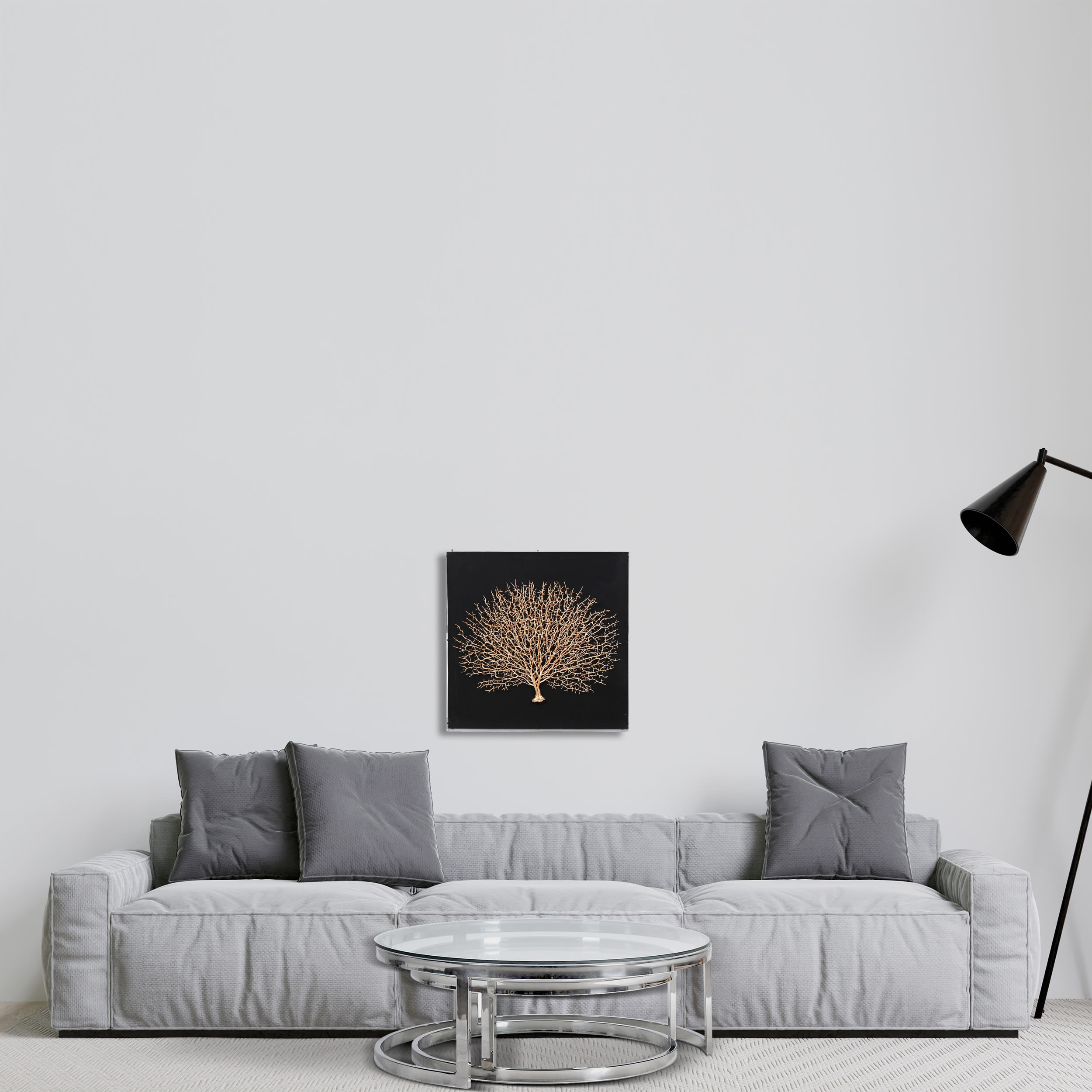 Golden Coral Wall Art