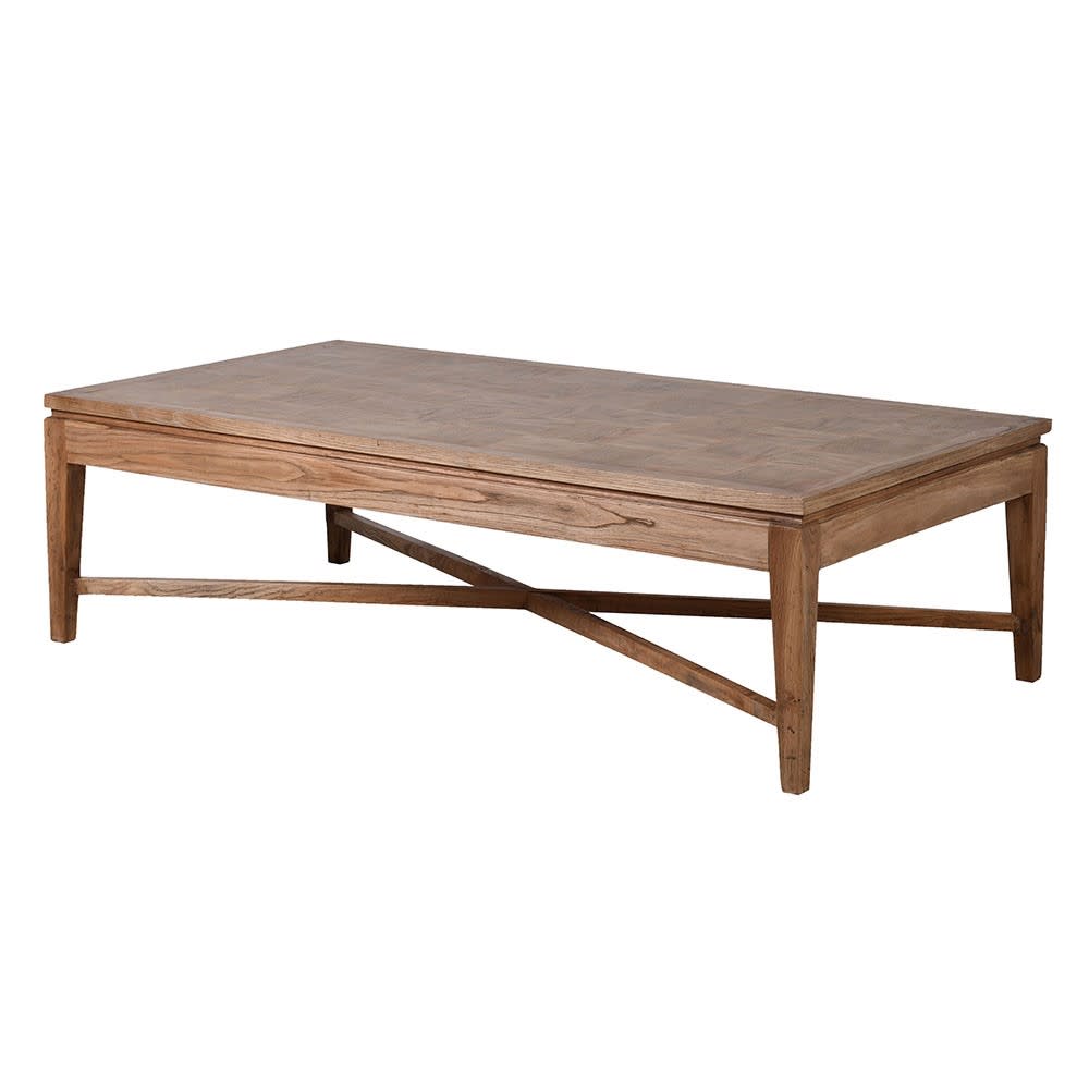 Oak Parquet Squares Coffee Table