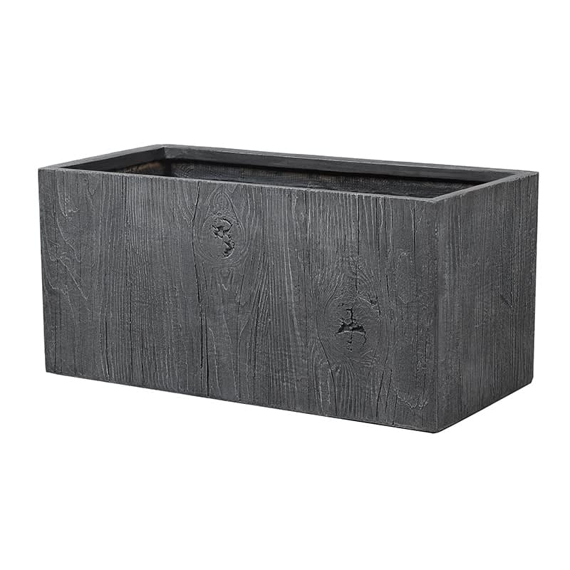 Rectangular Dark Grey Planter