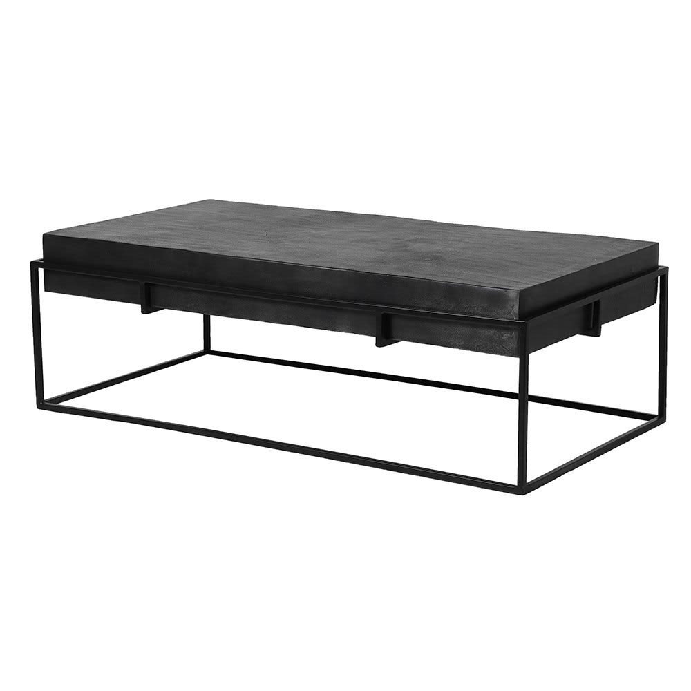 Black Iron Frame Coffee Table