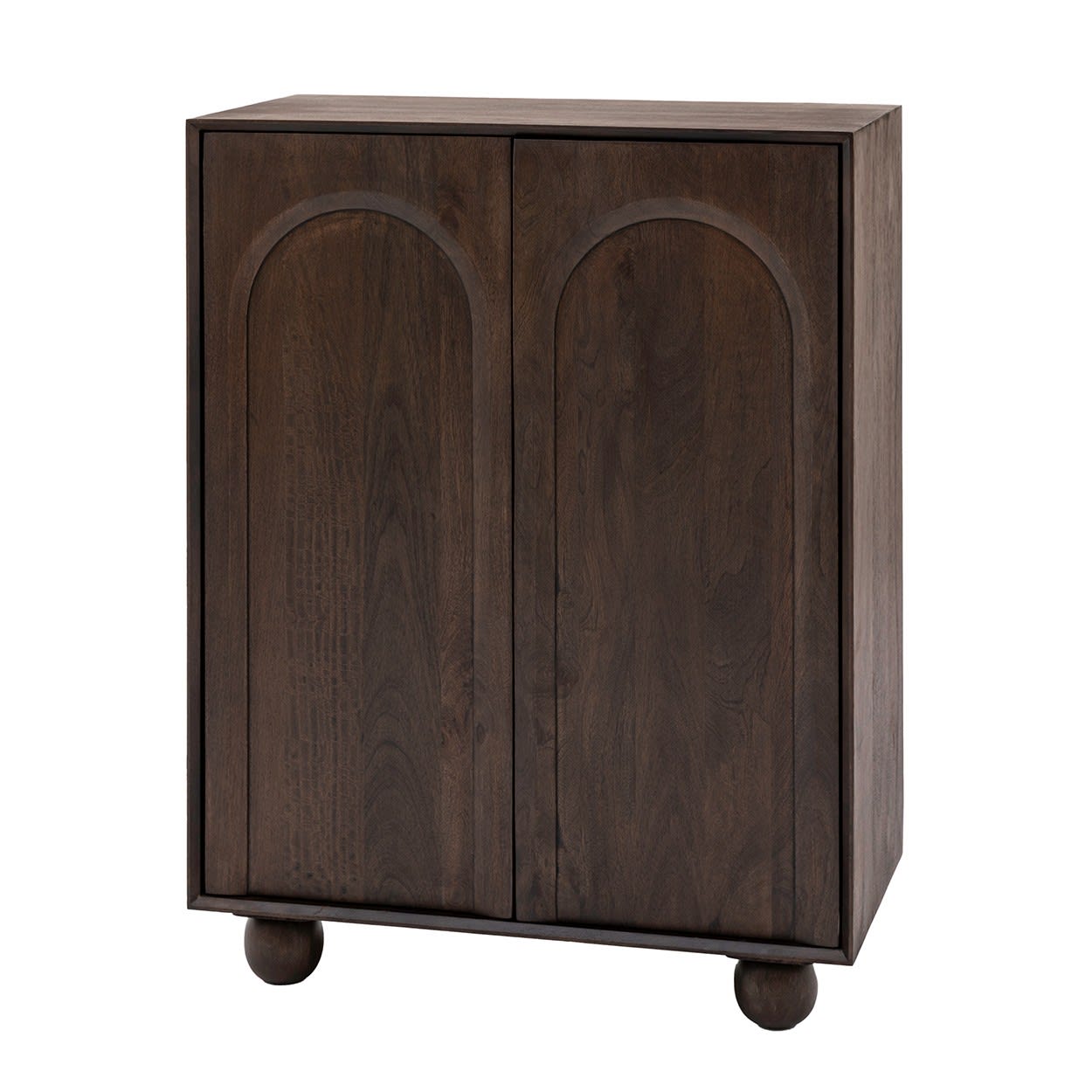 Arc Brown Wooden 2 Door Cupboard by Gallery