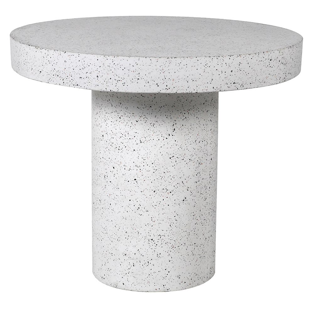 White Terazzo Stone Round Dining Table