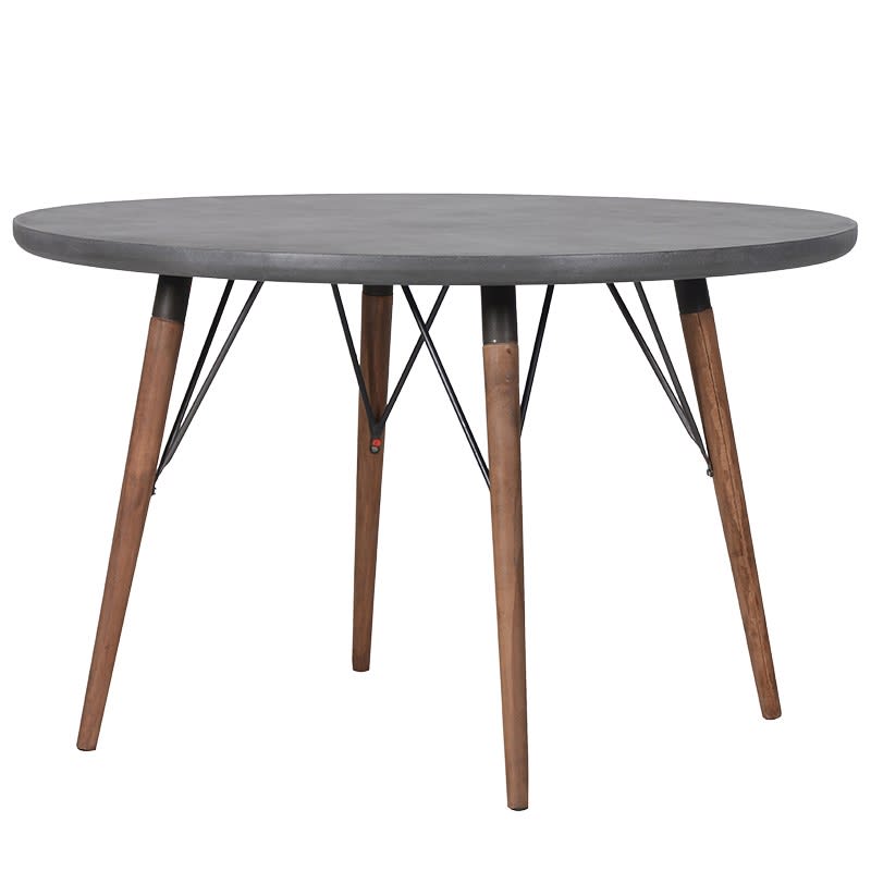 Round Grey Small Dining Table