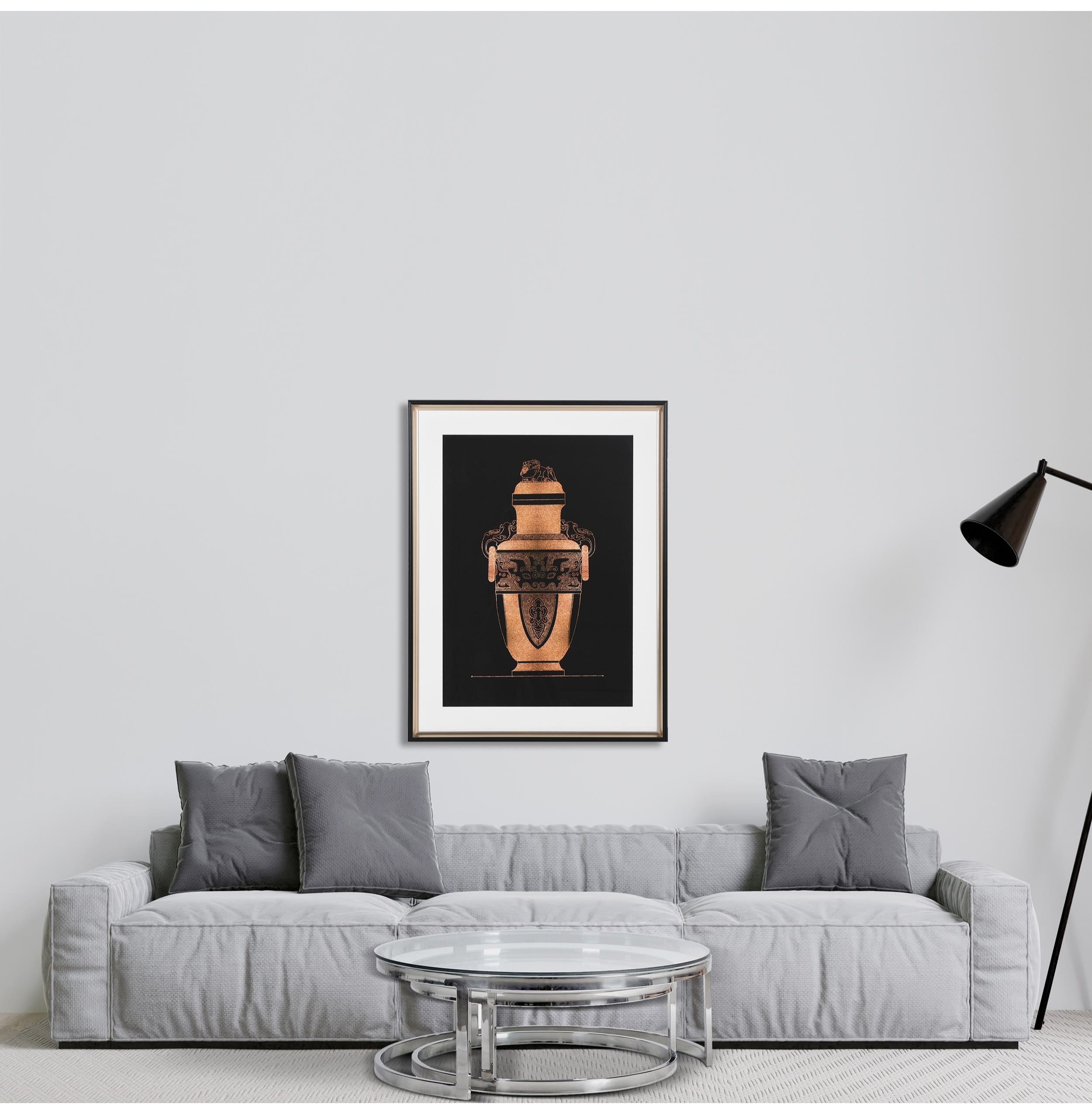 Aztec Urn Wall Picture