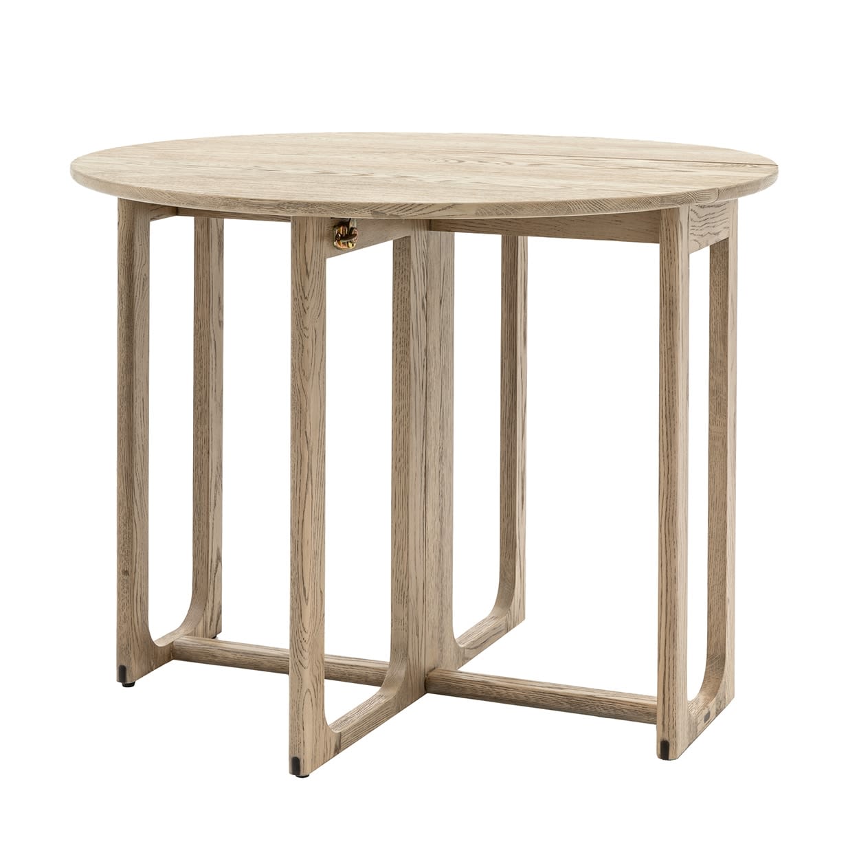 Craft Grey Wooden Round Folding Dining Table by Gallery Direct