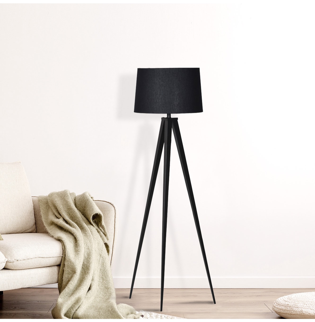 Matte Tripod Floor Lamp