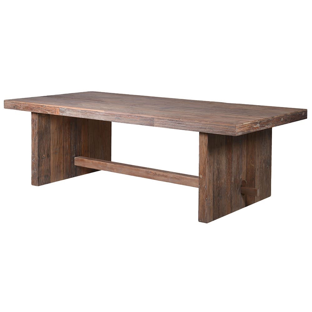 Large Elm Farmhouse Dining Table 