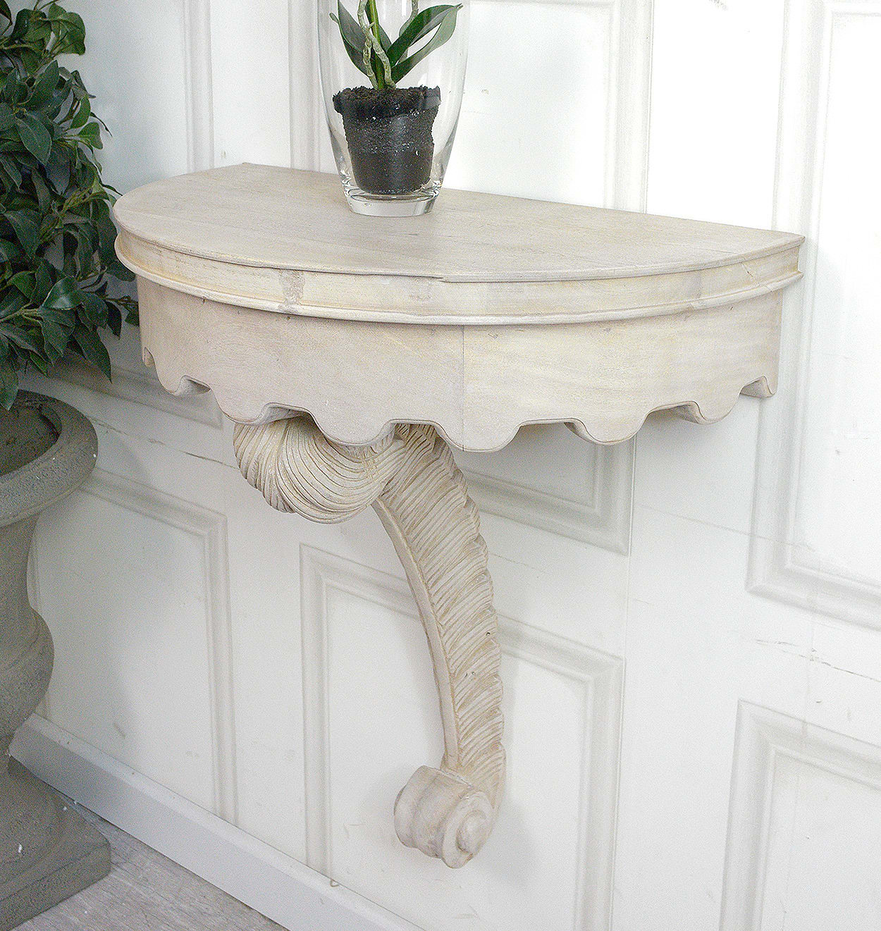 Francais Grande Wall Mounted Hall Console Table