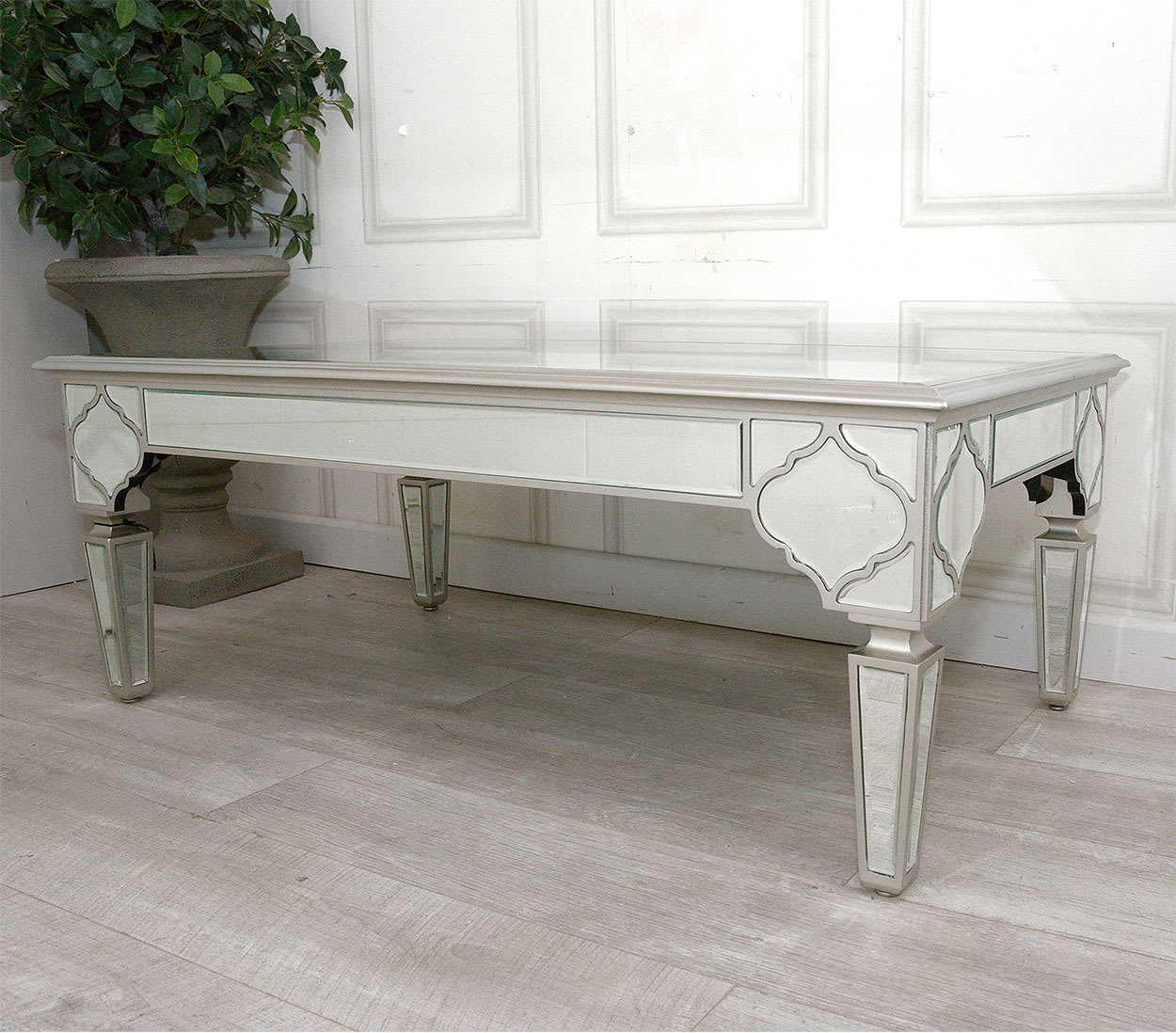 Silver Dubai Mirrored Coffee Table