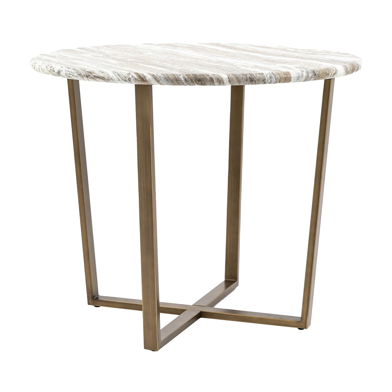 Lusso Marble Round Dining Table by Gallery Direct