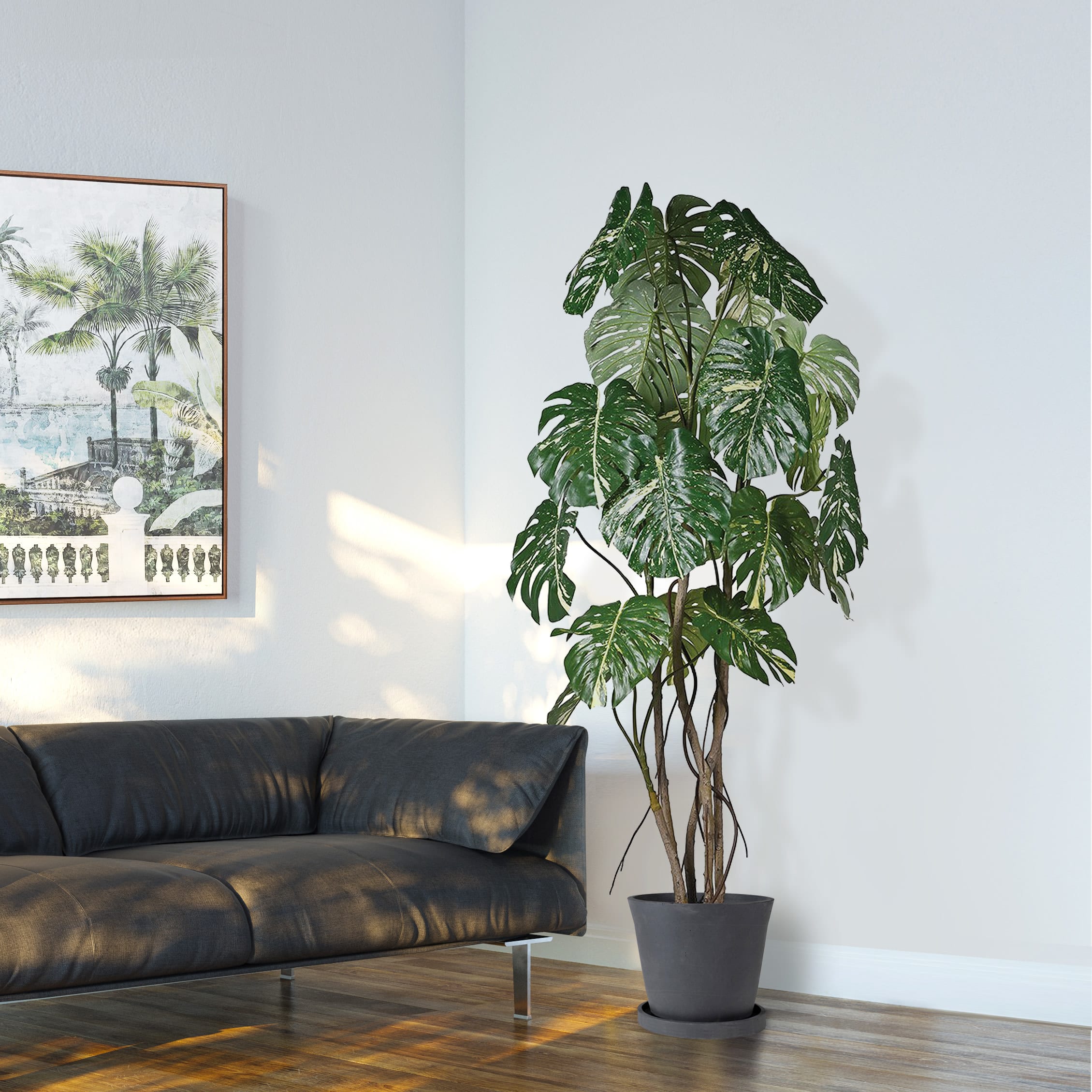 Artificial Tall Multi Stem Monstera Plant