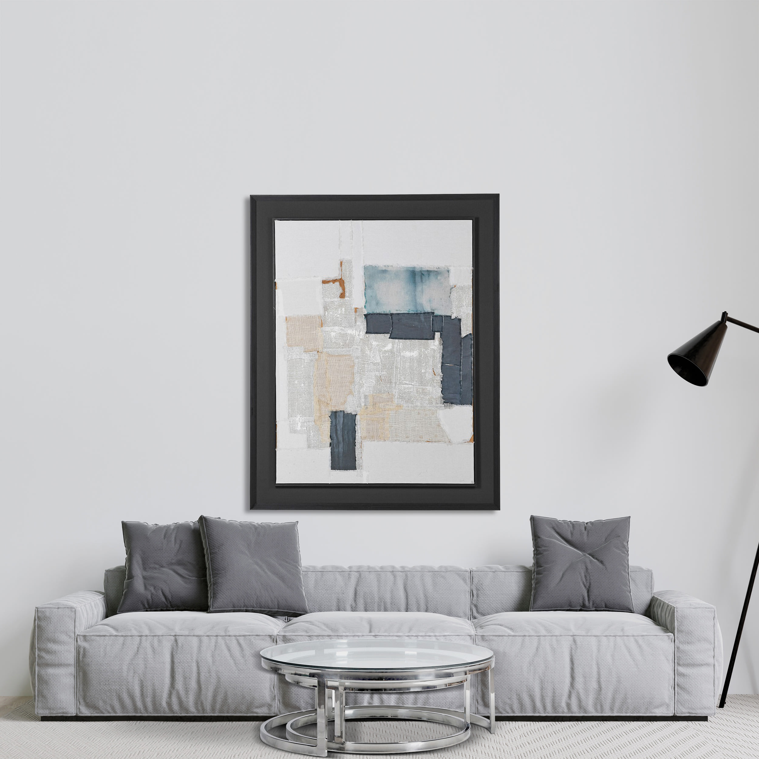 Fragments Wall Canvas in Frame