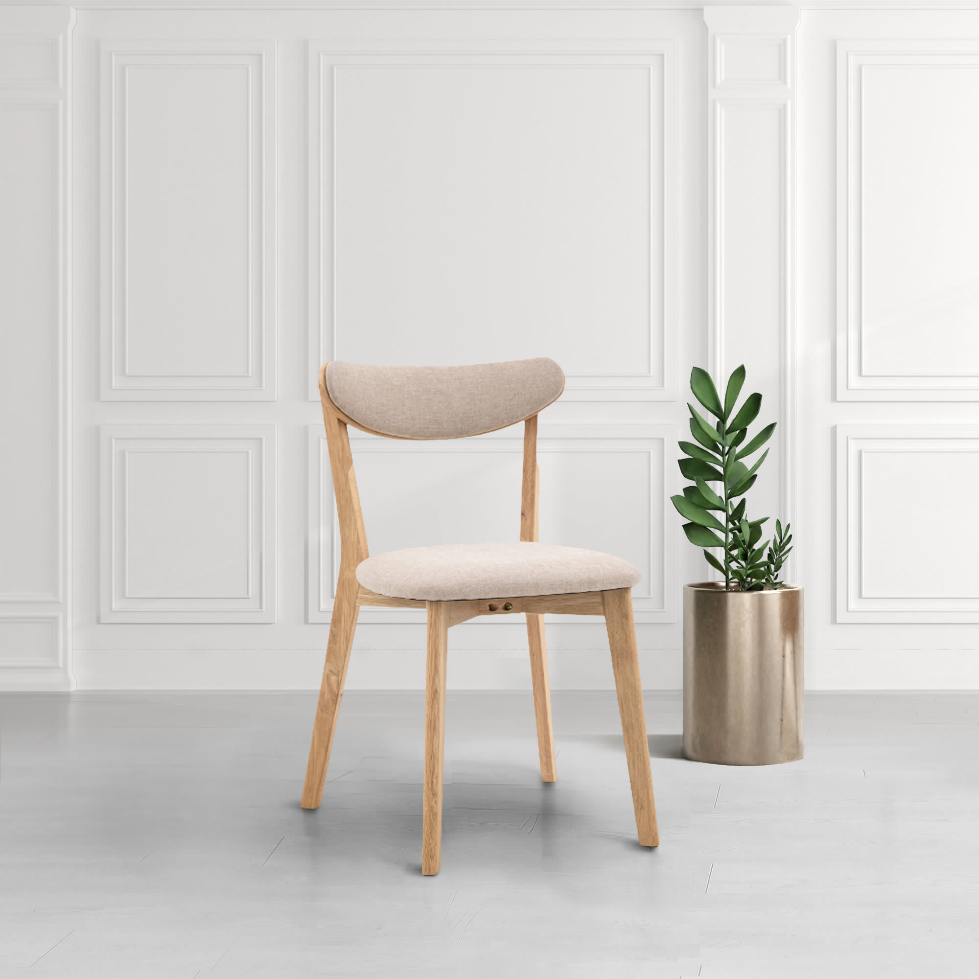 Hatfield Cream Open Dining Chair by Gallery Direct