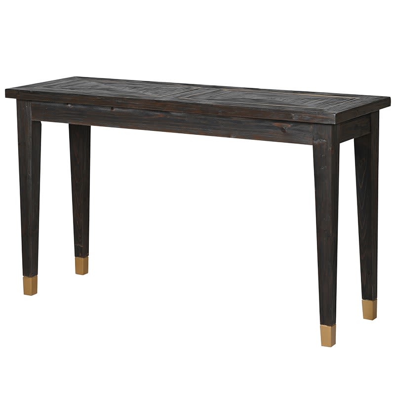 Boho Dark Elm Hall Table