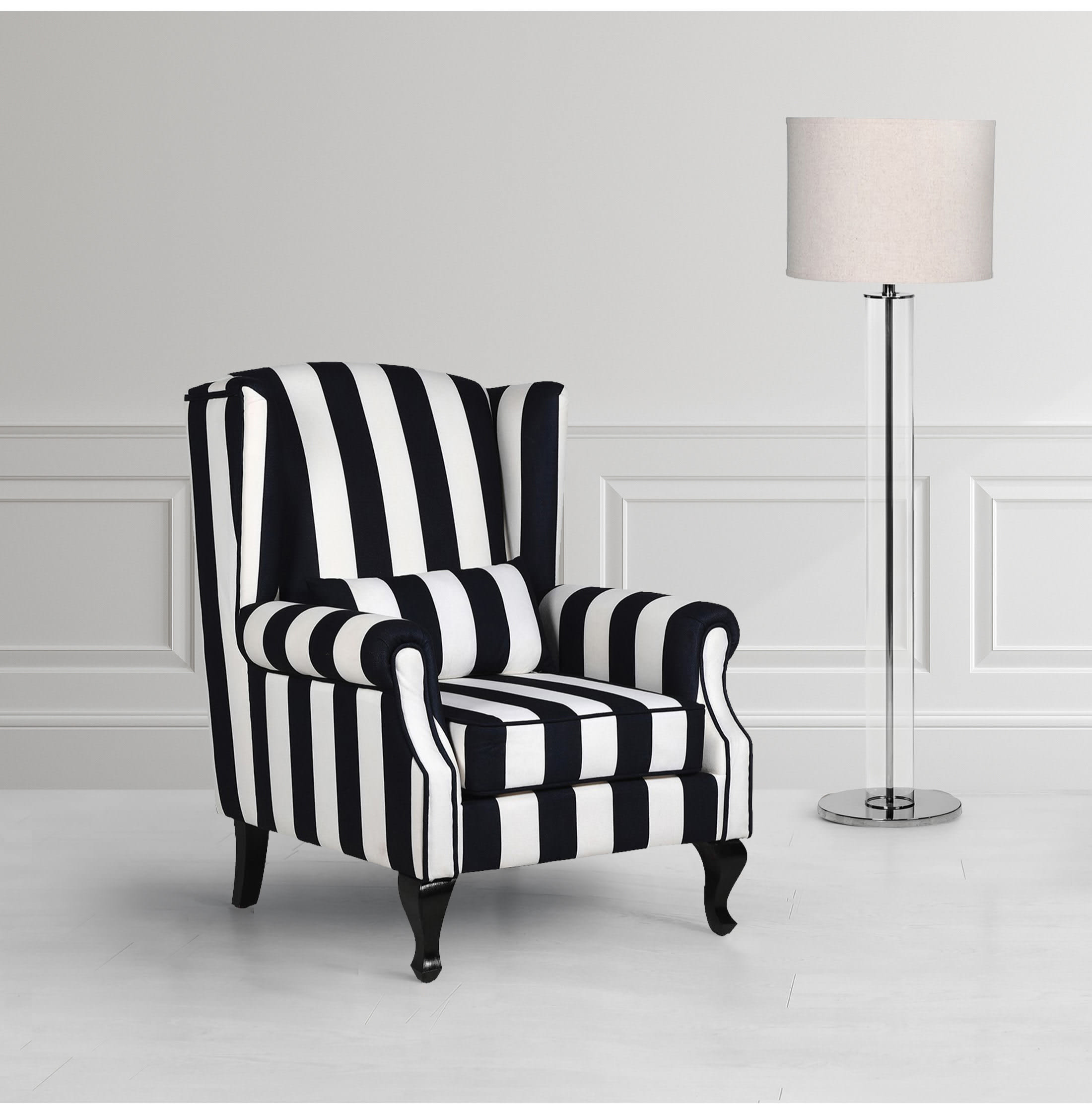 Monochrome Patterned Armchair