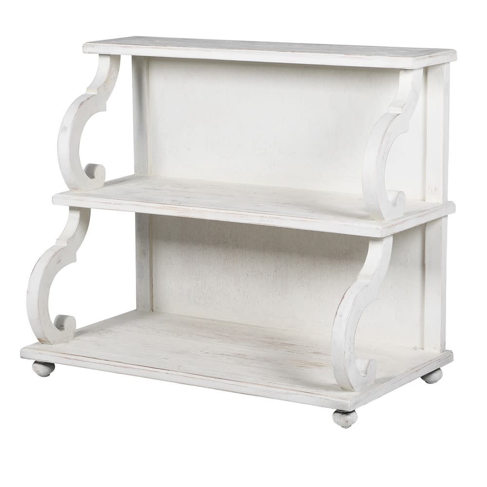 White Wash Shelf Unit