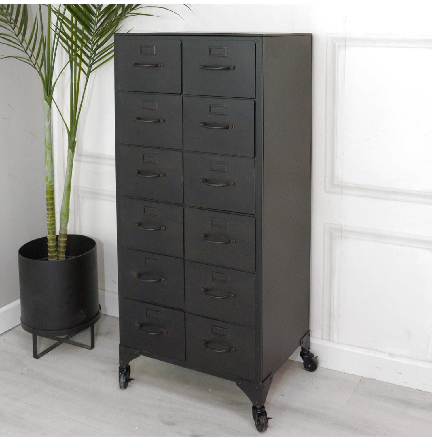 12 Drawer Iron Cabinet