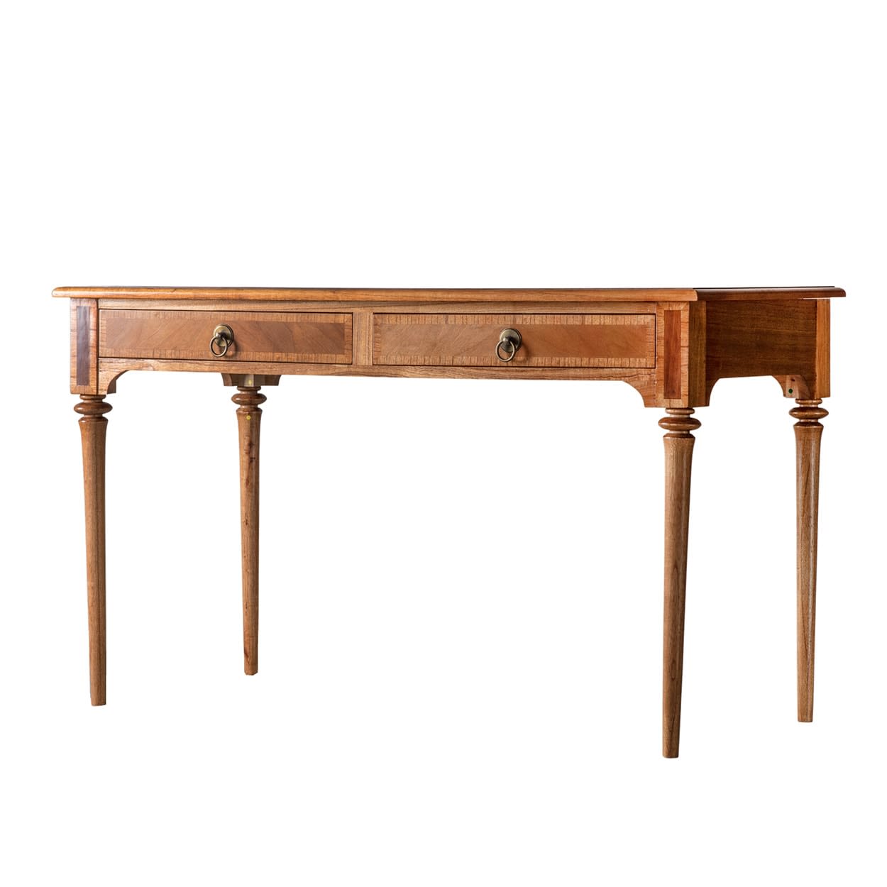 Symphony Walnut Wooden 2 Drawer Desk by Gallery