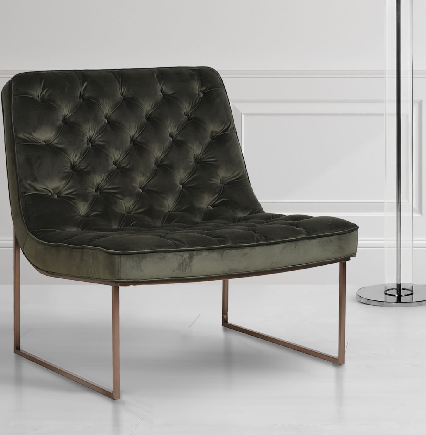 Olive Lounger Chair