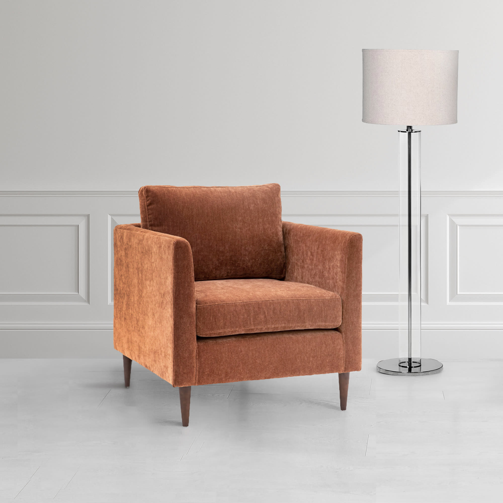 Gateford Orange Upholstered Armchair by Gallery Direct