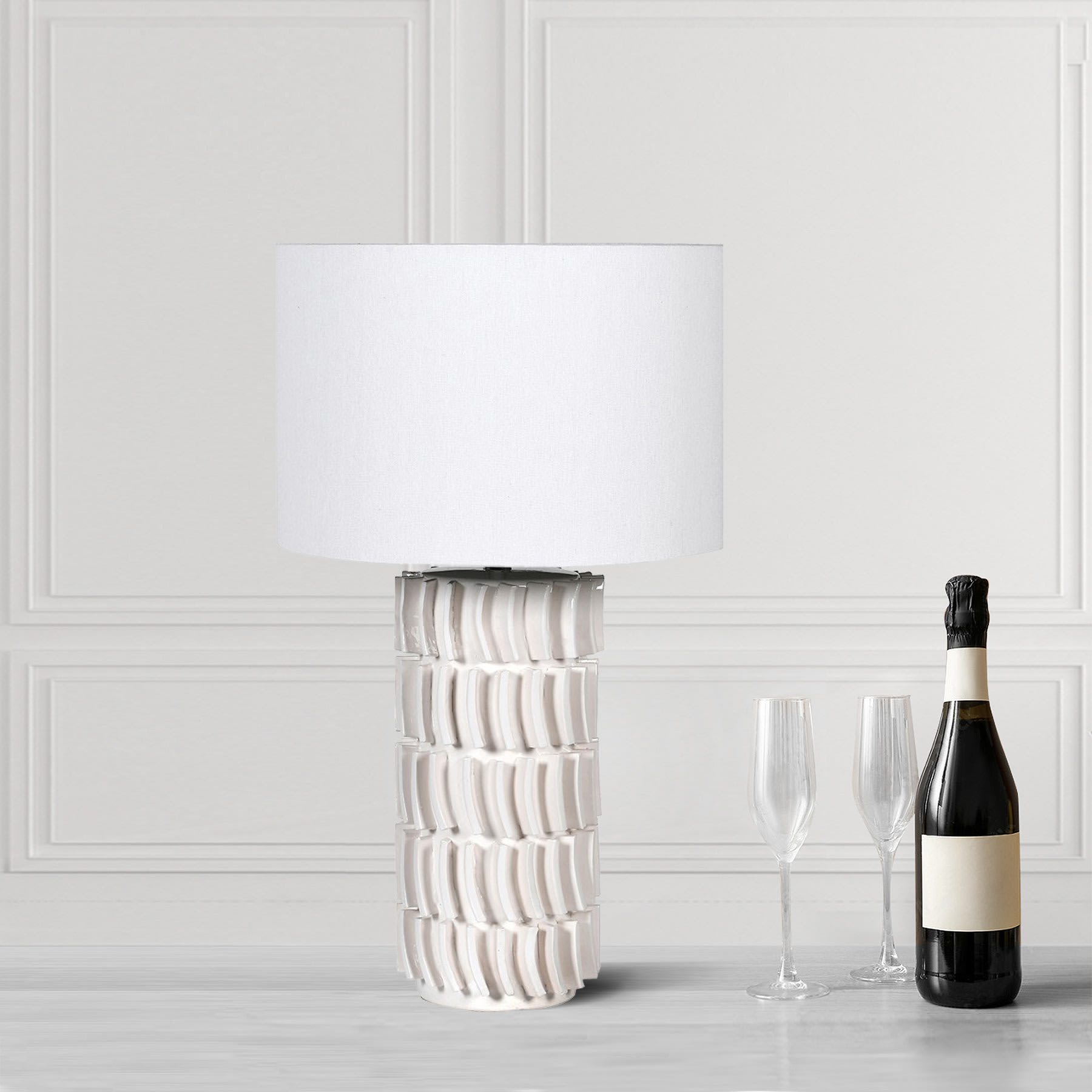 White Tiles Table Lamp