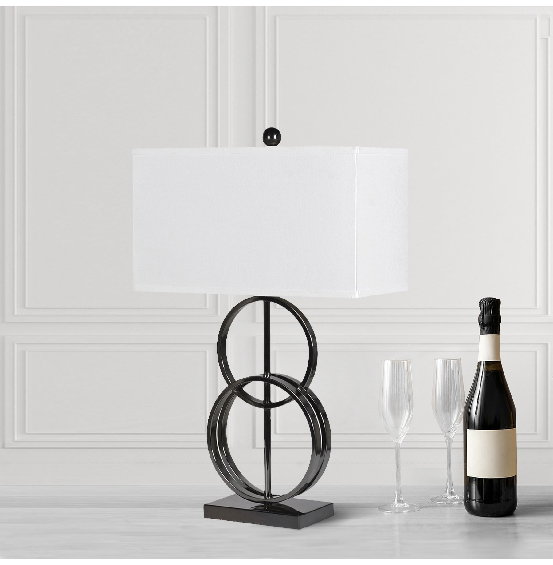 Double Ring Base Table Lamp