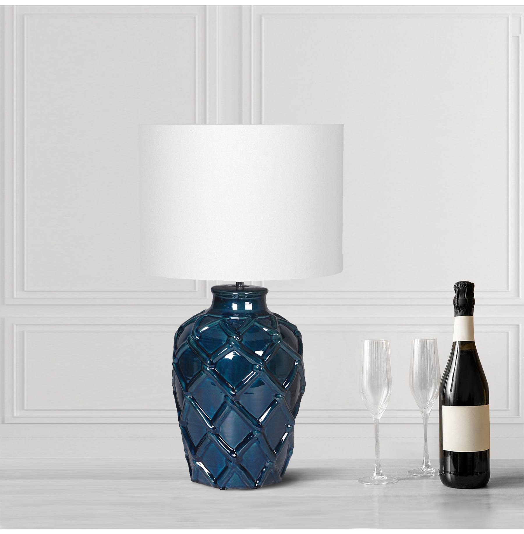 Nautical Blue Table Lamp