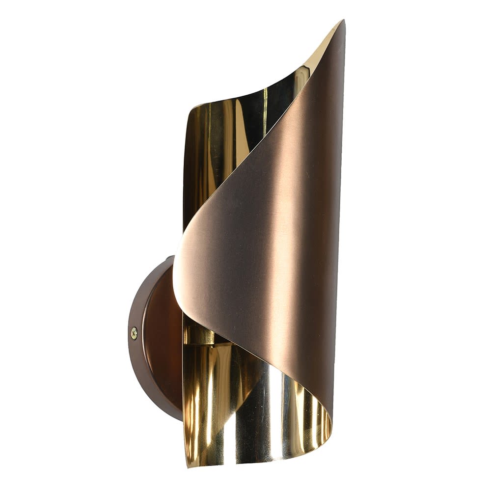 Bronze Curl Wall Light