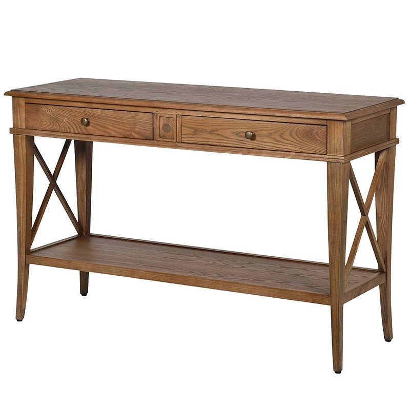 Portobello Satin Oak Console Table