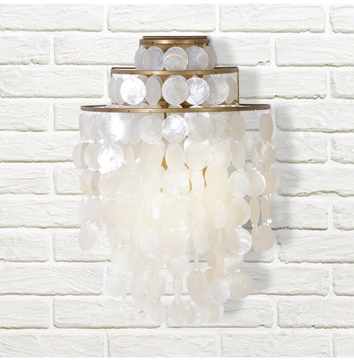 Aure Cascading Shells Wall Light