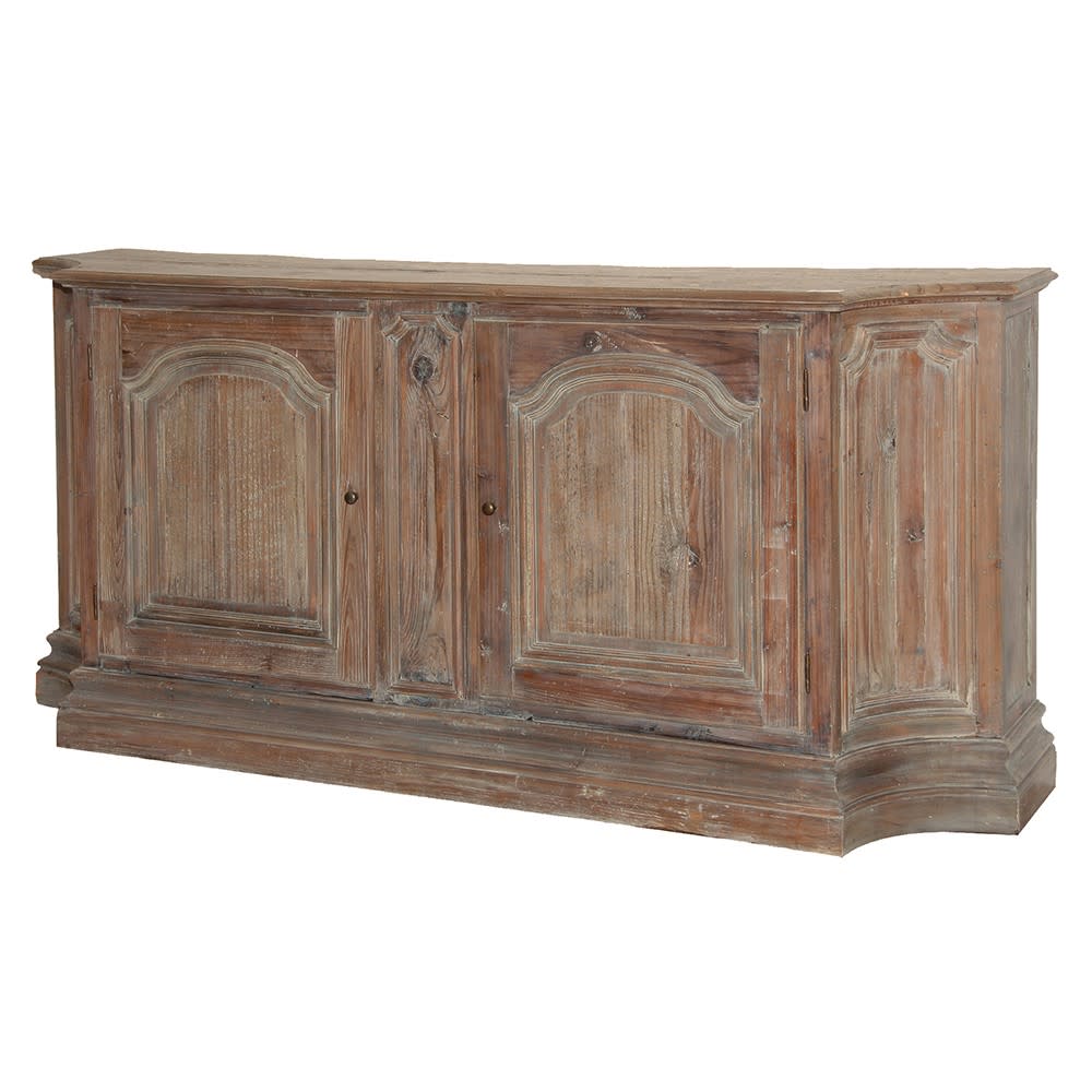 Farmhouse Pine Shaped Sideboard