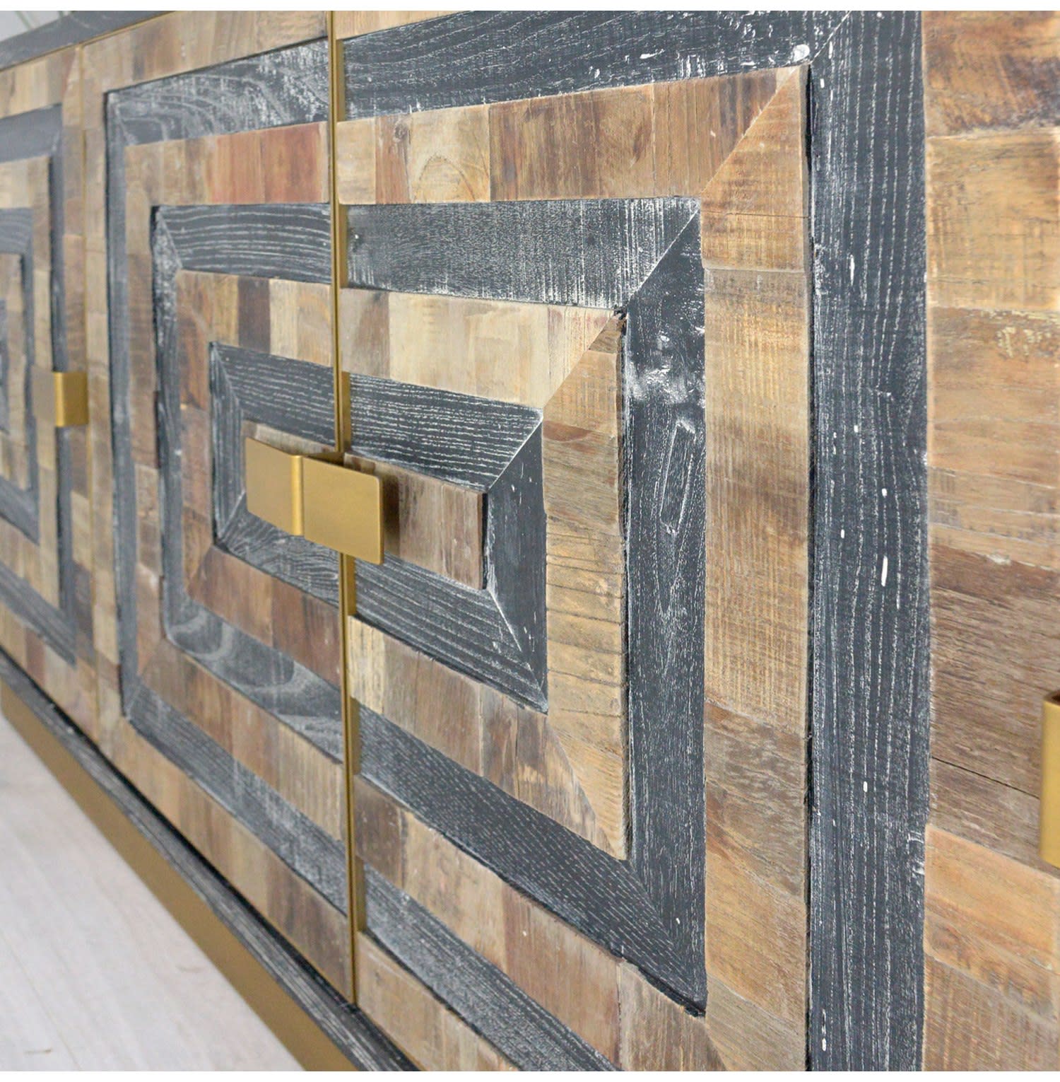 Large Rosalia Antique Brass Sideboard | Nicky Cornell