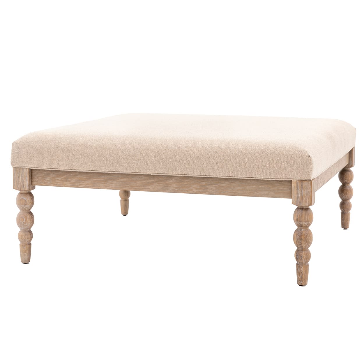Artisan Wooden and Linen Coffee Table by Gallery Direct