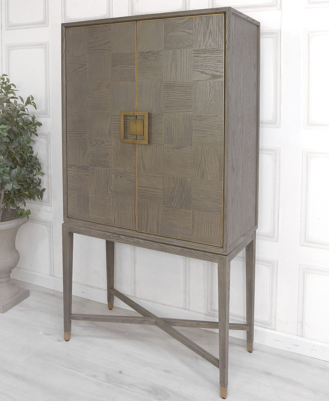 Astor Squares Tall Drinks Cabinet from the Boho Furniture Collection 